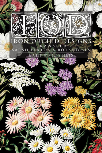 Iron Orchid Designs, IOD Sarah Featon's Botanicals Transfer pad