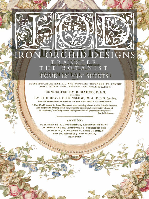 2023 New Release The Botanist Transfer Pad IOD Iron Orchid Designs
