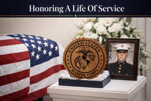 Load image into Gallery viewer, Military Plaques Veteran Gift Service Branch Emblem Display Custom Military Retirement Present Patriotic Wall Art Solid Wood __etsy:7943833437