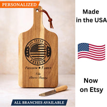 Load image into Gallery viewer, Military Plaques Veteran Gift Service Branch Emblem Display Custom Military Retirement Present Patriotic Wall Art Solid Wood __etsy:7905857476