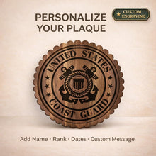 Load image into Gallery viewer, Personalized Military Gift Veteran Appreciation Plaque Marine Corps Emblem Display Custom Wood Retirement Present Service Recognition Award Patriotic Wall Decoration Handcrafted Wooden Tribute Commemorative Keepsake Military Service Honor __etsy:7943430627