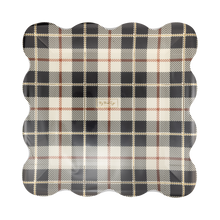 Load image into Gallery viewer, FAL1343 - Black Fall Plaid 10" Plate