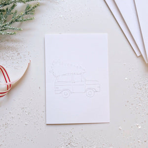 Christmas cheer paintable notecard
