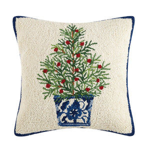 Holiday Chinoiserie Tree Hook Pillow
