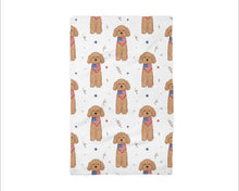 Load image into Gallery viewer, Dog Pet July 4 Patriotic Red White Blue Flag Kitchen Towel
