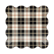 Load image into Gallery viewer, FAL1343 - Black Fall Plaid 10" Plate