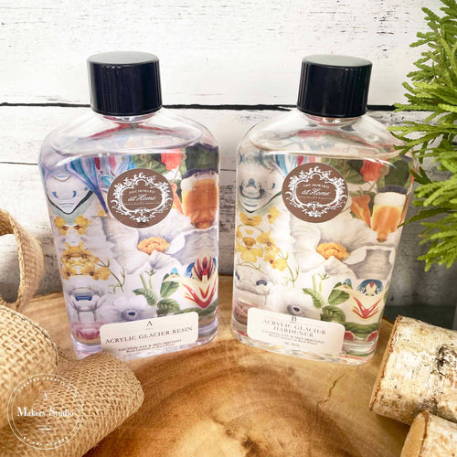 Amy Howard Acrylic Glacier Resin Bundle: 16 oz. Bundle  great for  molds moulds, like Prima Redesign, IOD. Iron Orchid Designs, LaBlanche and many more