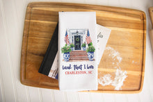 Load image into Gallery viewer, City State 4th July Patriotic Kitchen Towel Red White Blue: Transparent Cellophane Sleeve