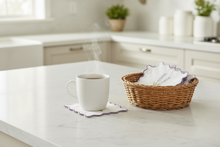 Load image into Gallery viewer, Embroidered Lavender Coasters - Cropped &amp; Enhanced