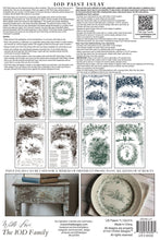 Load image into Gallery viewer, Paint Inlay Transfer Sheets Little Lark Collection Vintage Bird Botanical Furniture Design IOD Artist Quality Material Eight Twelve Inch Sheets Antique European Engraving Aesthetic DIY Furniture Refinishing Supplies Cottage Farmhouse