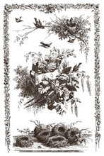 Load image into Gallery viewer, Iod Paint Inlay Little Lark – Vintage Bird &amp; Botanical Transfer