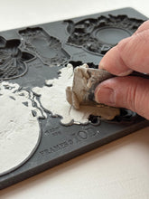 Load image into Gallery viewer, DIY Furniture Restoration Mold Vintage Frame Silicone Casting Tool IOD Baroque Design Collection Ornate Embellishment Supplies Reusable Crafting Essential Mixed Media Art Projects Resin Casting Material Food Safe Flexible Mold Detailed