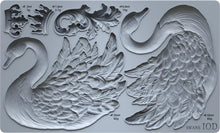 Load image into Gallery viewer, Resin Casting Mold Swan Design Silicone Furniture Applique IOD Iron Orchid Mold Food Safe Crafting Supplies Baroque Scroll Pattern Flexible Detailed Mold Clay Casting Tools Mixed Media Art Supplies Romantic Cottage Embellishment French