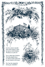 Load image into Gallery viewer, Iod Paint Inlay Little Lark – Vintage Bird &amp; Botanical Transfer