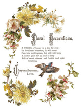 Load image into Gallery viewer, Furniture Transfer Decal – Vintage Botanical Rubon Flowers by Poets