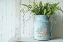 Load image into Gallery viewer, Cottagecore DIY Transfer Sheets Fern Fables Woodland Design IOD Furniture Rub On Botanical Nature Elements Folk Art Watercolor Birds Butterflies Beetles Florals 8x12 Inch Size Cabinet Makeover Project Farmhouse Style Furniture Refinishing