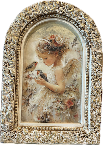 IOD, Iron Orchid Designs Arch Wooden Frame Blank