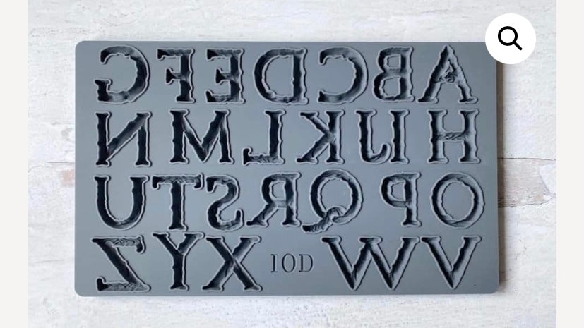 IOD Iron Orchid Designs Victoria Alphabet Mould