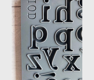 IOD Iron Orchid Designs Harper Alphabet Mould/mold