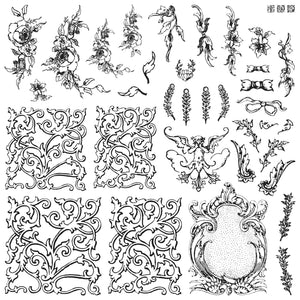 IOD  Iron Orchid Designs Alphabellies stamp
