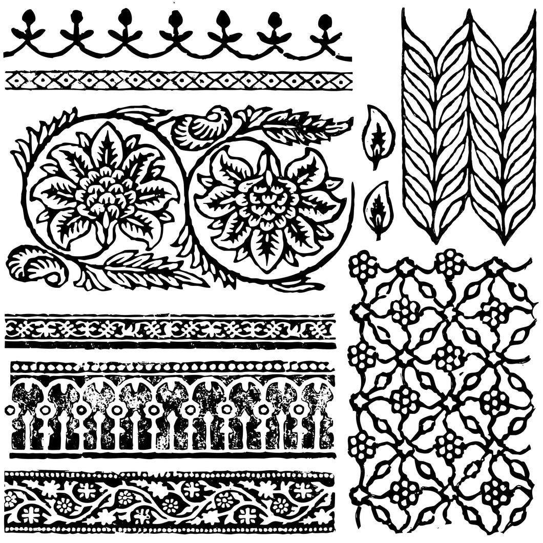 IOD Iron Orchid Designs Stamp Bohemia