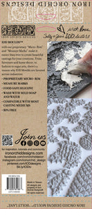 RETIRED IOD Iron Orchid Designs Limited Release Mold Mould Holly Lane