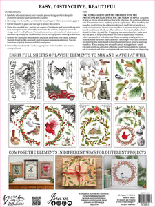 IOD Iron Orchid 2022 Holiday Release Christmas Valley Transfer Pad