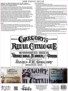 IOD Paint Inlay Gregory Designs Catalogue Sign