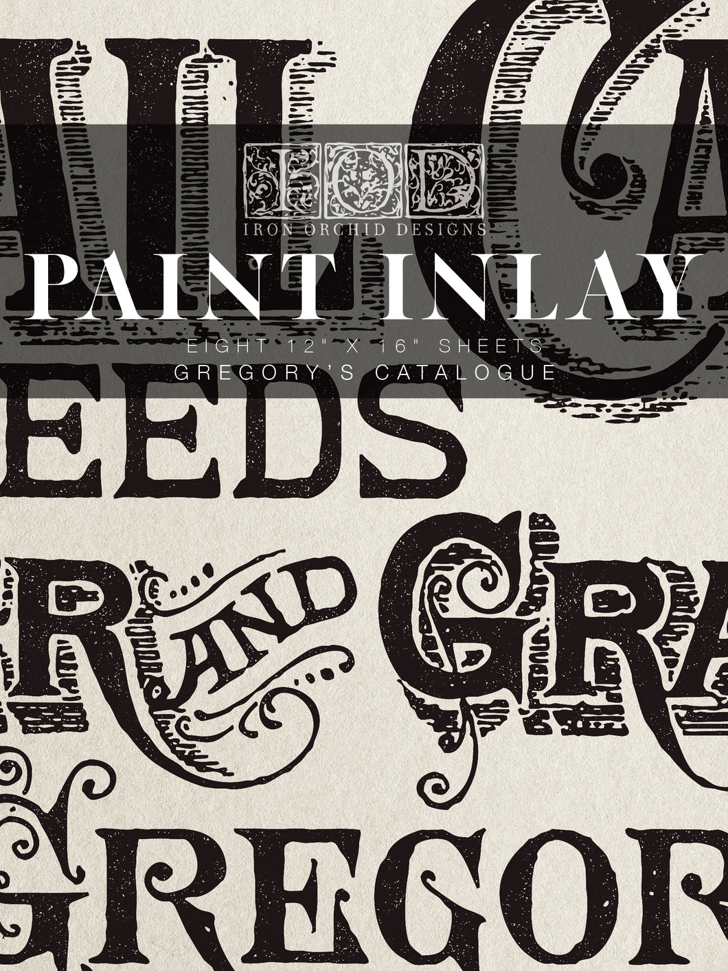 IOD Paint Inlay Gregory Designs Catalogue Sign
