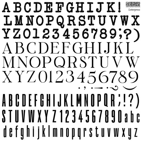 IOD Iron Orchid Designs Letterpress Stamp