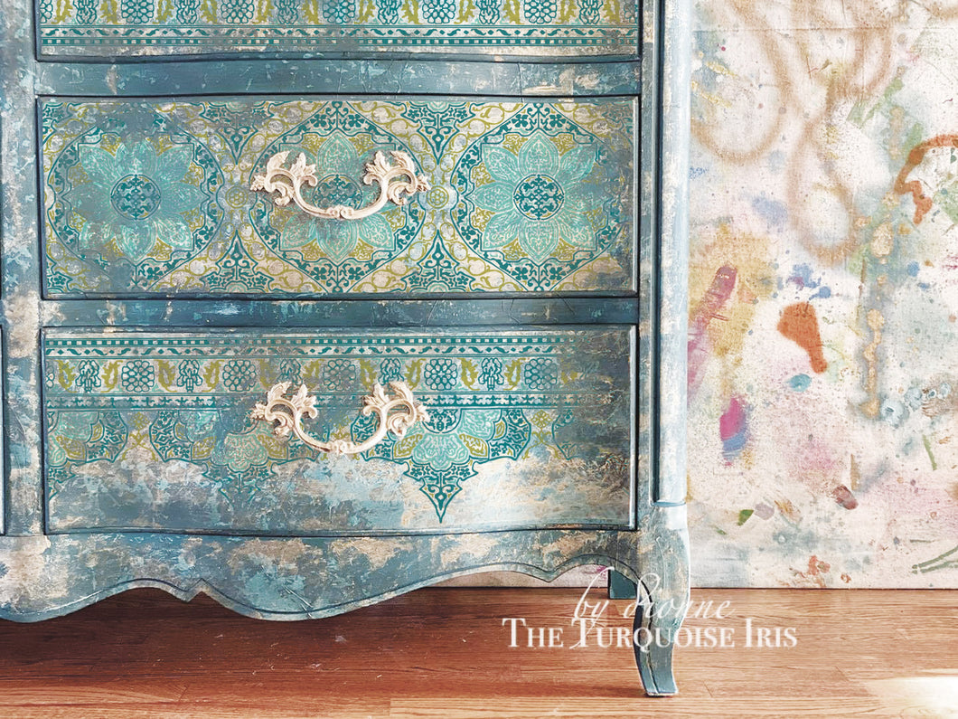 IOD Iron Orchid Designs Morocco Designs Paint Inlay Border Design