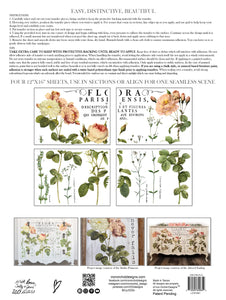 IOD Iron Orchid Designs Flora Parisiennes Transfer Pad of Roses