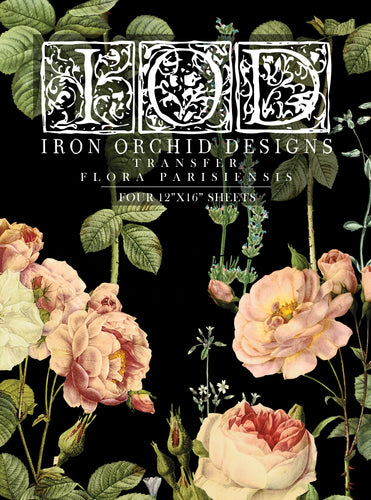 IOD Iron Orchid Designs Flora Parisiennes Transfer Pad of Roses