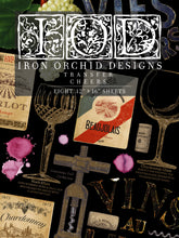 Load image into Gallery viewer, Iron Orchid Designs, IOD 2022 Release Cheers Transfer