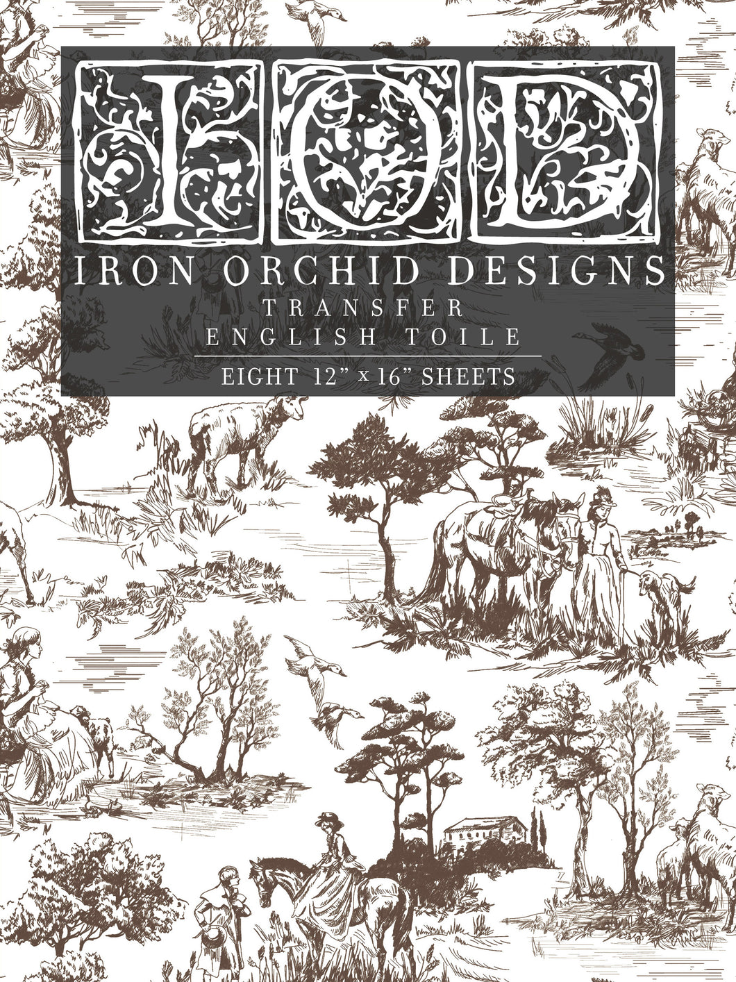 IOD Iron Orchid Designs Transfer Pad English Toile