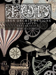 Last One.  RETIRED IOD Iron Orchid Explorations Exploration Transfer Pad