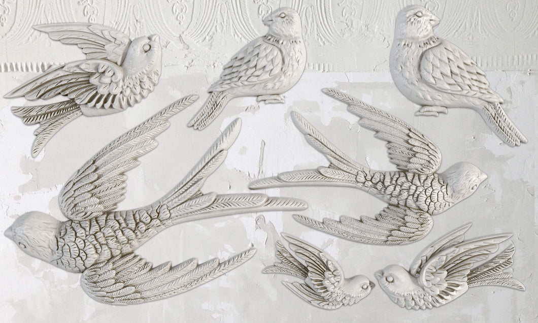 IOD Iron Orchid Designs Mould Mold Birdsong
