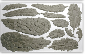 RETIRED!!! IOD Iron Orchid Decor Mould Mold Wings and Feathers