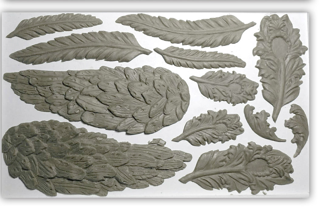 RETIRED!!! IOD Iron Orchid Decor Mould Mold Wings and Feathers