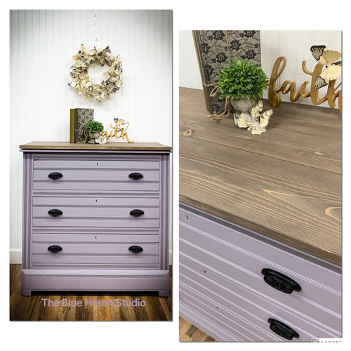 Lavender Chest of Drawers - Dresser  SOLD
