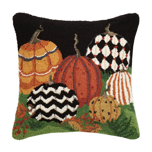 Painted Pumpkins Hook Pillow